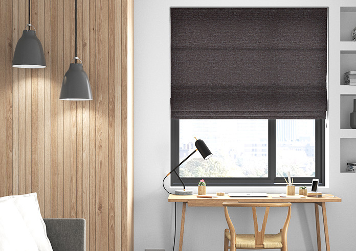Maurice, Charcoal - Roman Blind - Image 3
